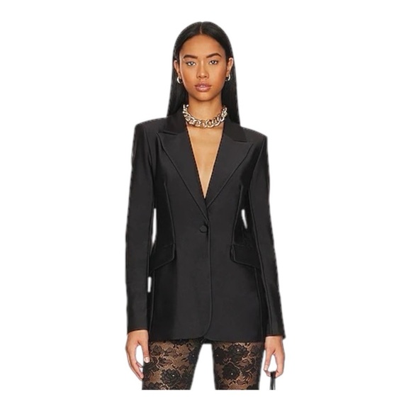 Good American Jackets & Blazers - Good American Disco Sculpted Blazer Black01 Size Small $199 Revolve Sold Out NWT
